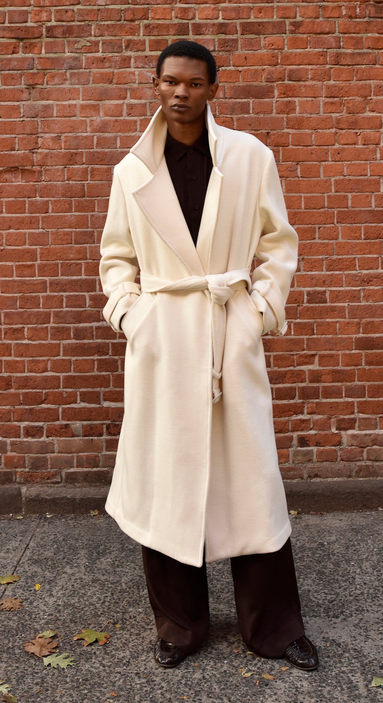 White Thompson Wool Coat