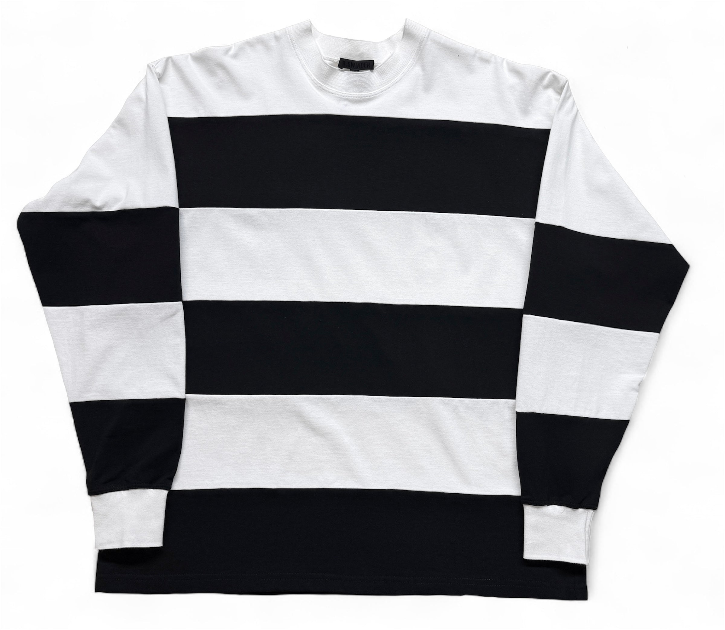 Black and White Long Sleeve Rugby