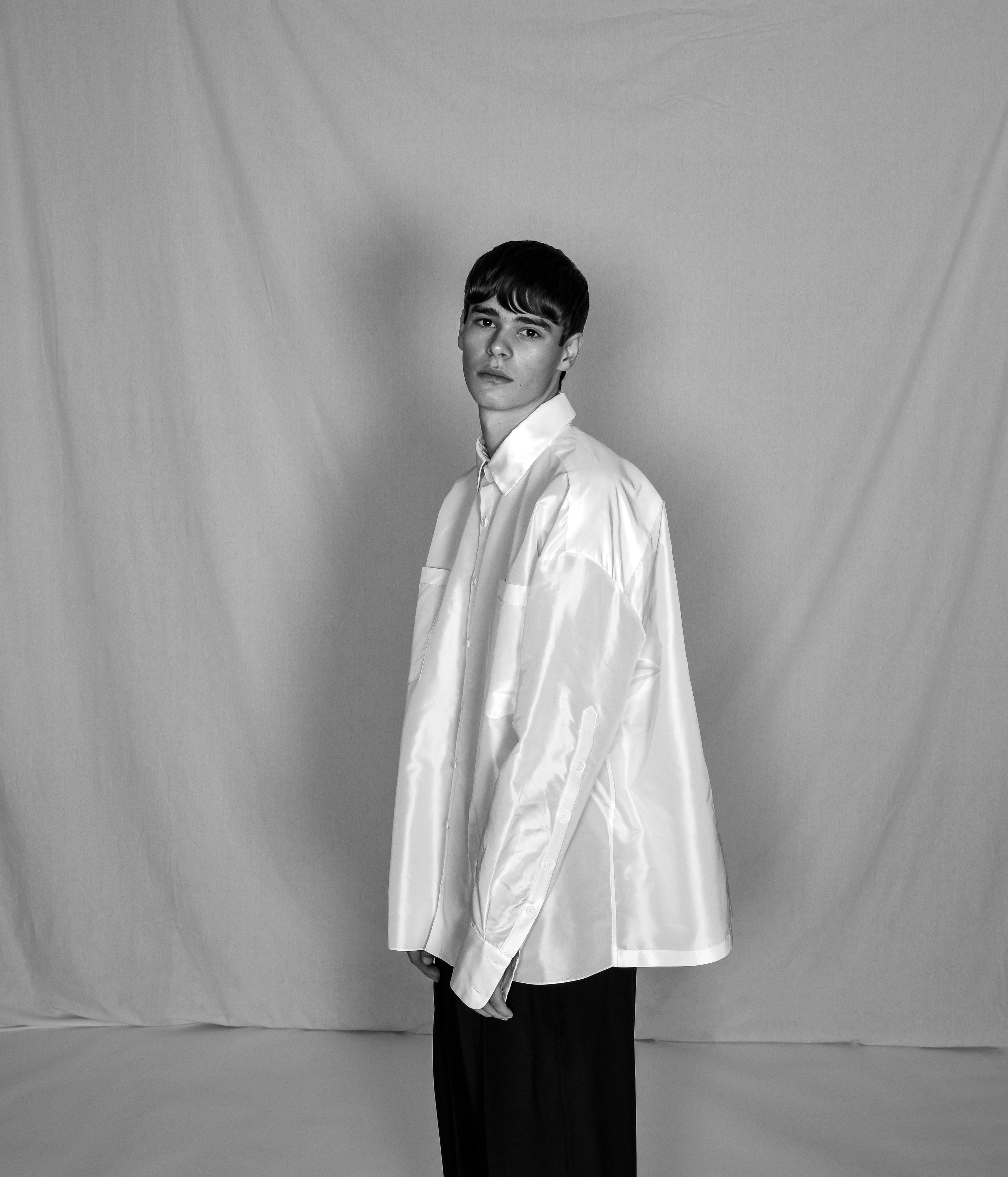 White Silk Opera Shirt