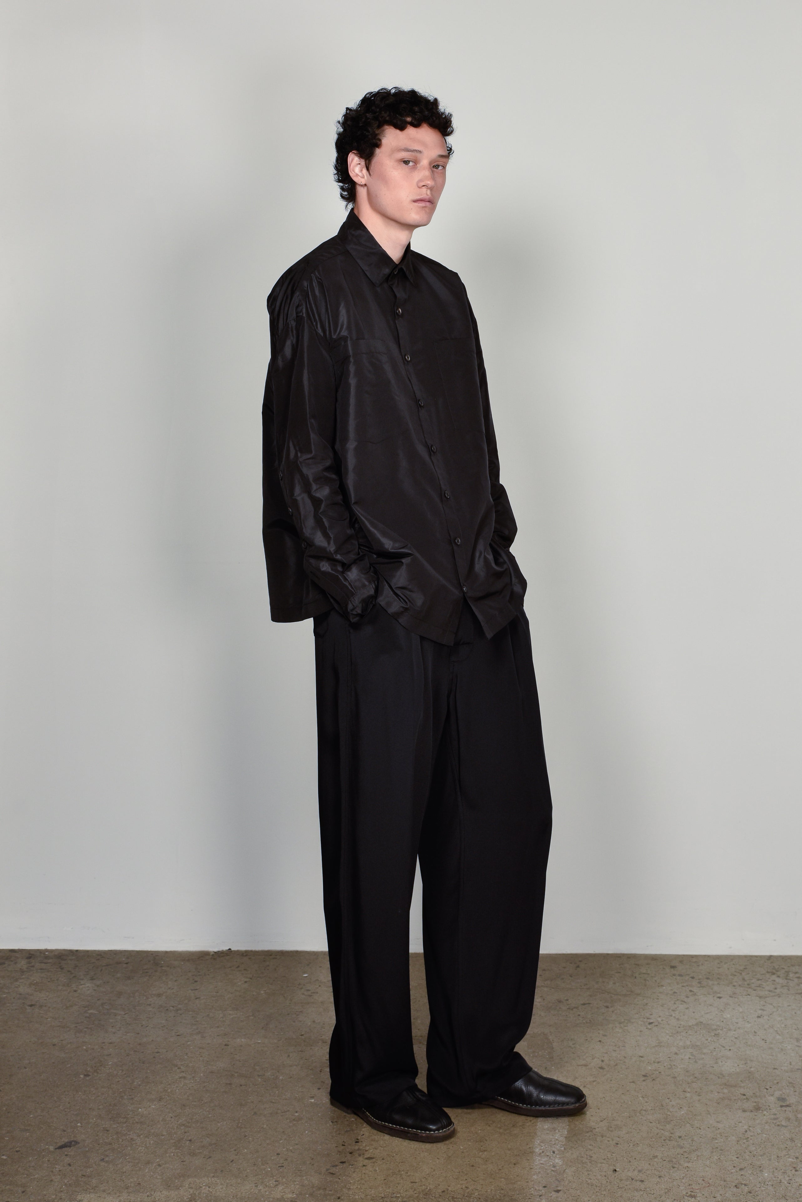 Black Silk Dylan Trousers