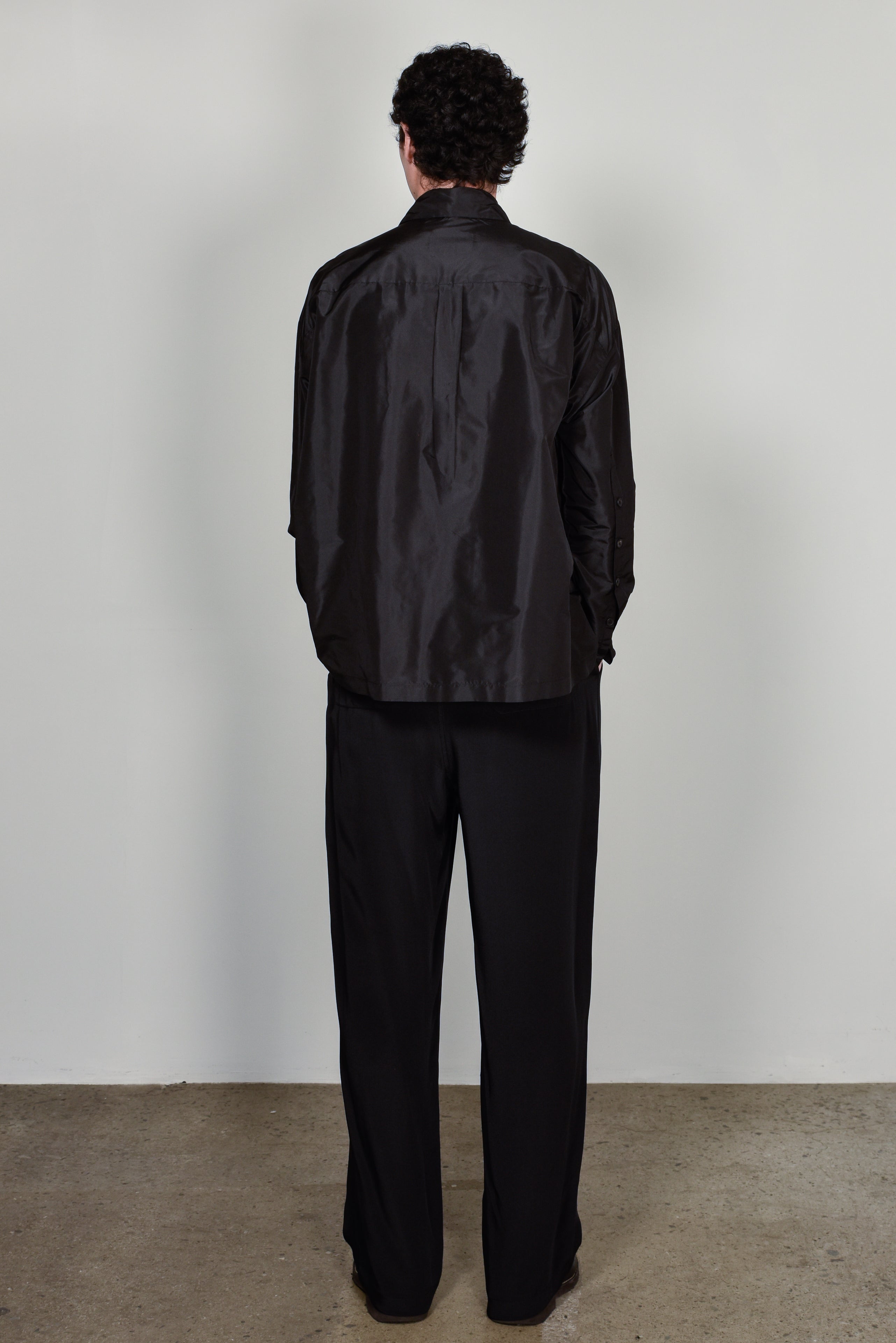 Black Silk Dylan Trousers