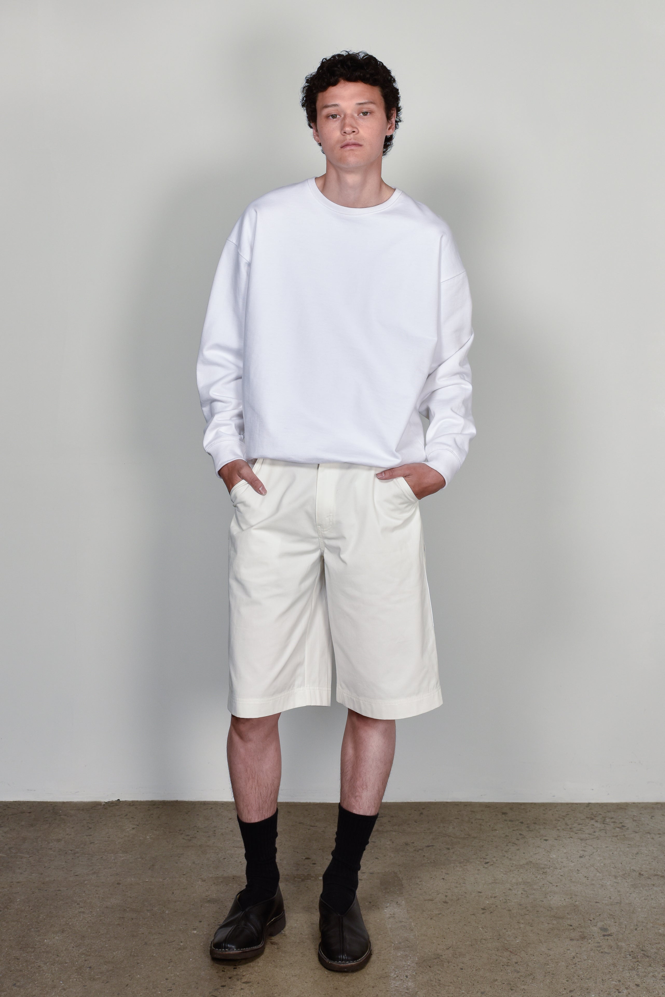 White Noah Shorts
