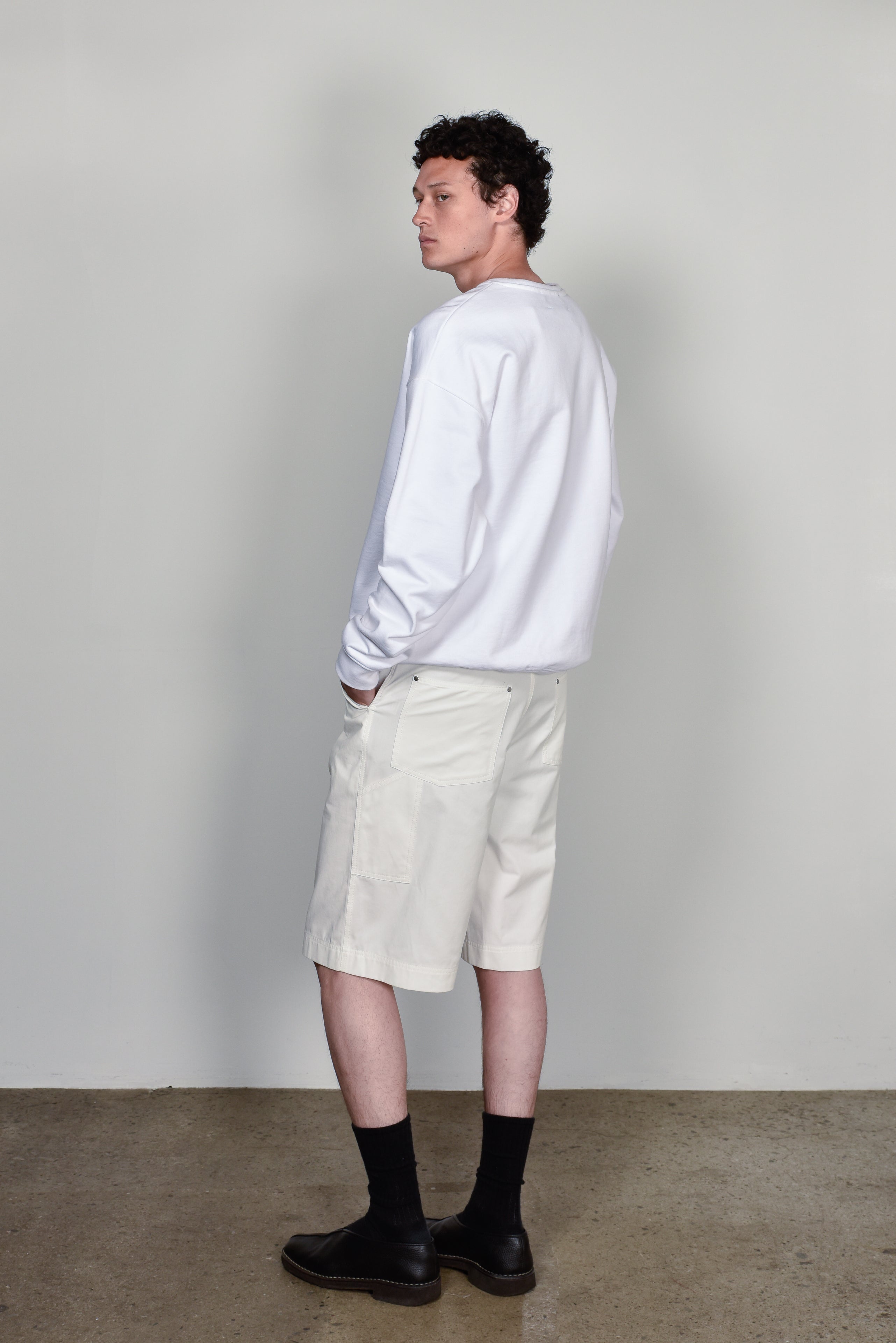 White Noah Shorts