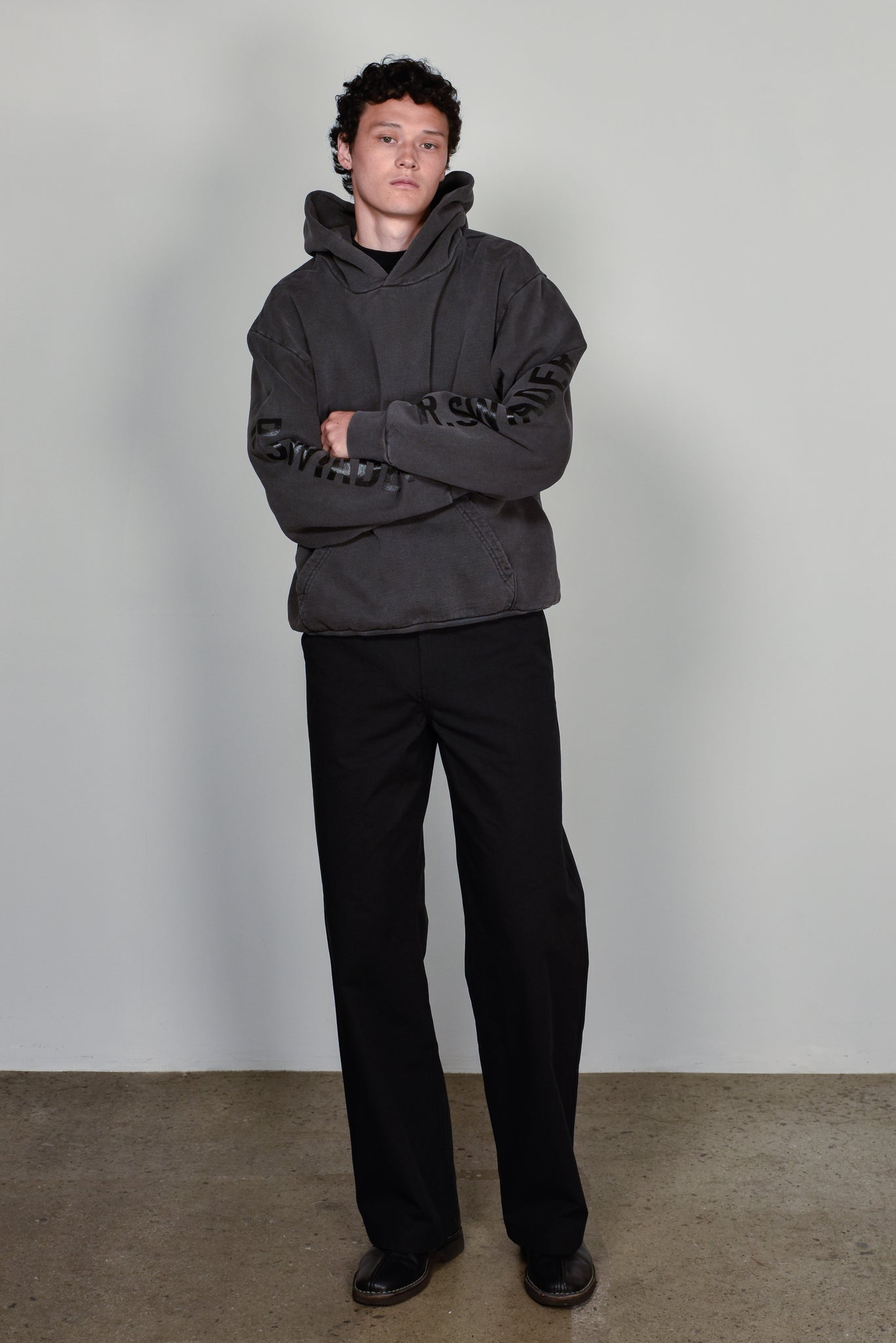 Black Logo Hooded Sweatshirt Designer Clothing