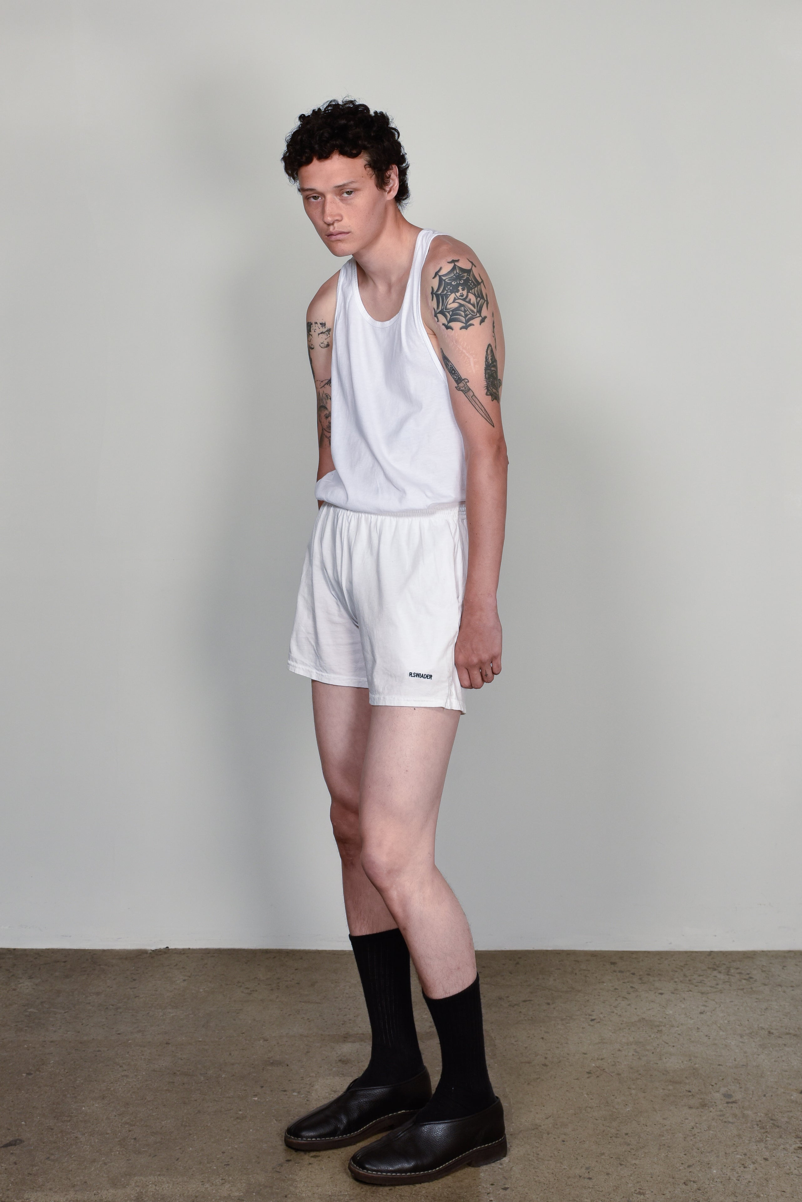 White Flex Shorts